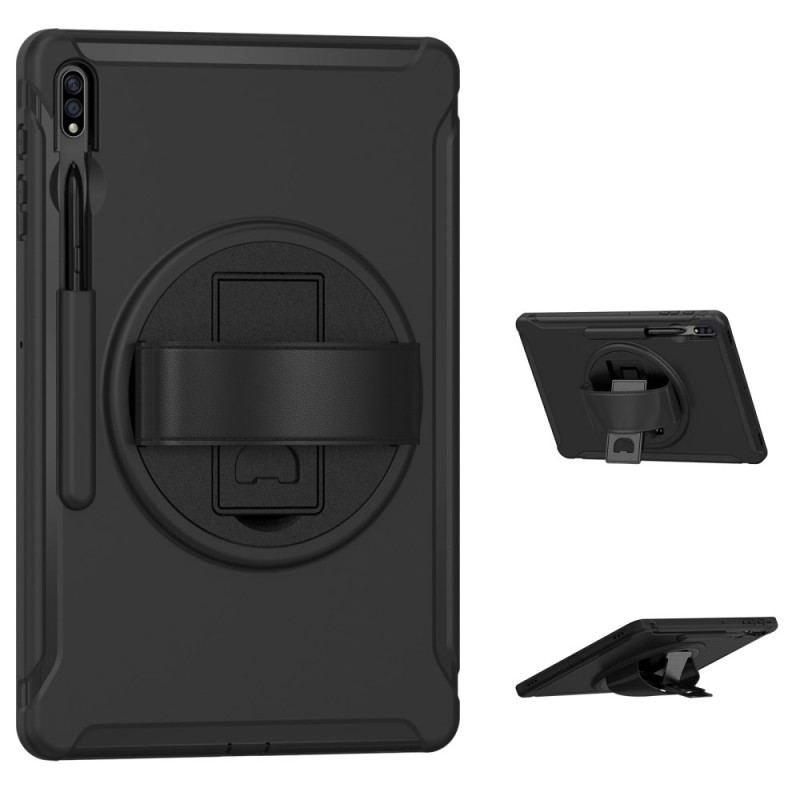 Etui Do Samsung Galaxy Tab S9 Fe Plus Obrotowy Wspornik I Pasek Ręczny