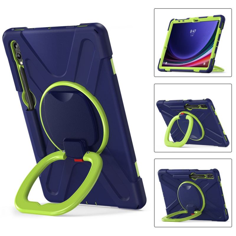 Etui Do Samsung Galaxy Tab S9 Fe Plus Wielofunkcyjny Obrotowy Wspornik I Uchwyt