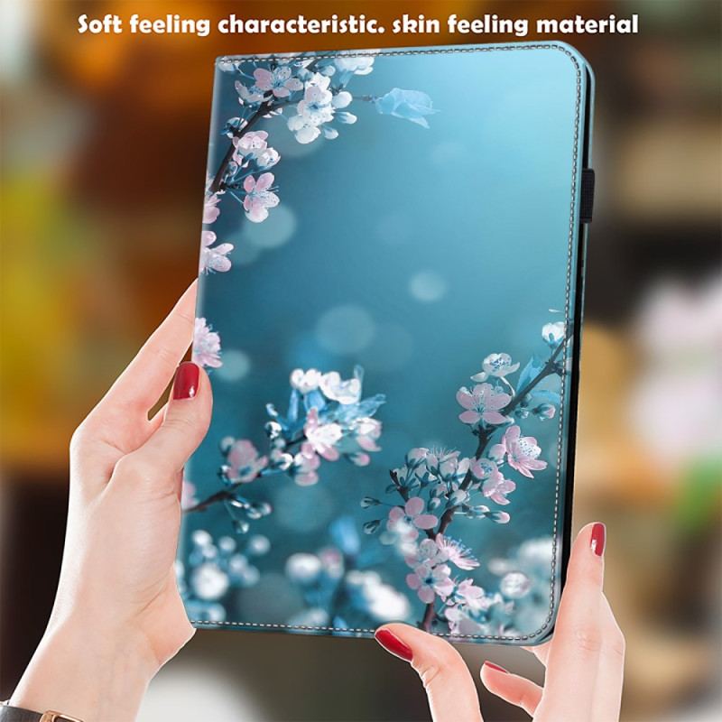 Etui Samsung Galaxy Tab S9 Fe Plus Kwiaty Śliwy