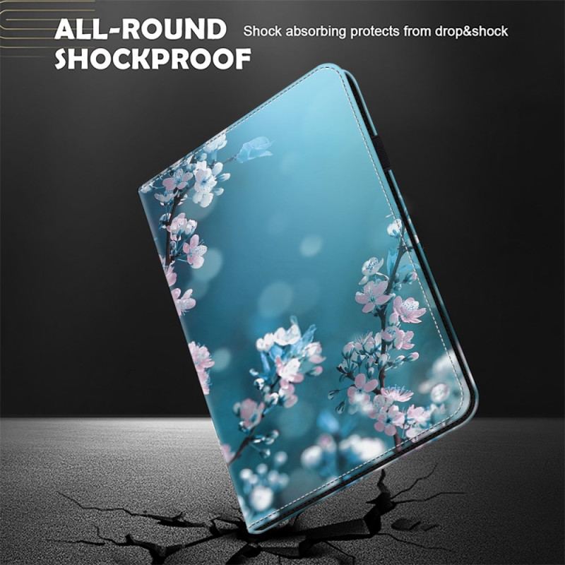 Etui Samsung Galaxy Tab S9 Fe Plus Kwiaty Śliwy