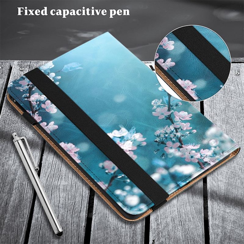 Etui Samsung Galaxy Tab S9 Fe Plus Kwiaty Śliwy