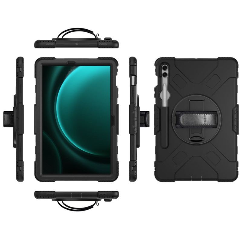 Futerały Samsung Galaxy Tab S9 Fe Plus Etui Na Telefon Wielofunkcyjny Z Podpórką I Paskiem Na Ramię
