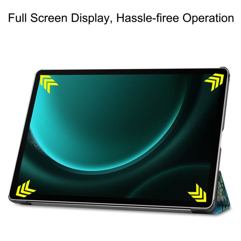 Samsung Galaxy Tab S9 Fe Plus Uchwyt Na Rysik W Kształcie Kwiatów Moreli