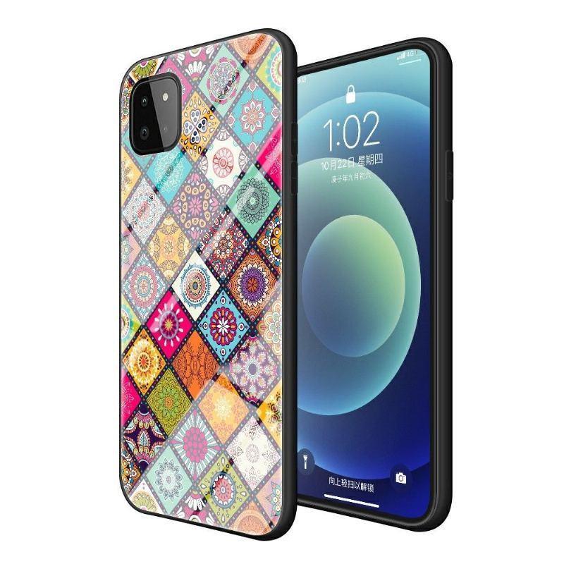 Etui do Samsung Galaxy A22 5G Kalejdoskop Mandala Ze Stojakiem