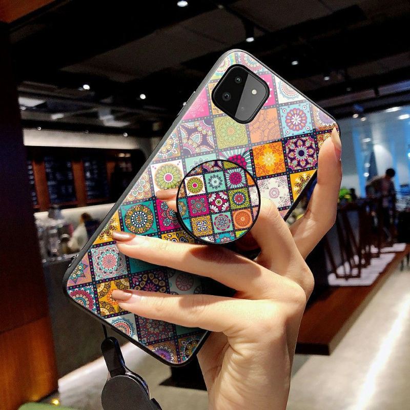 Etui do Samsung Galaxy A22 5G Kalejdoskop Mandala Ze Stojakiem