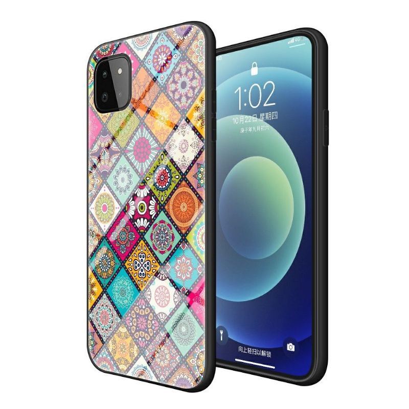 Etui do Samsung Galaxy A22 5G Kalejdoskop Mandala Ze Stojakiem