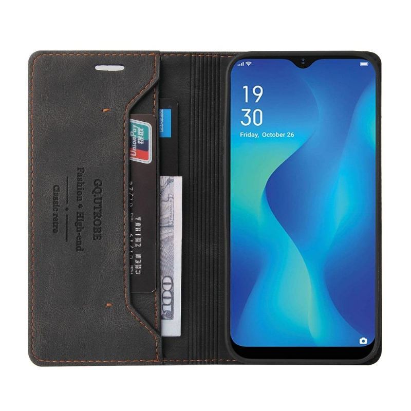 Etui Folio do Samsung Galaxy A22 5G Classic Gq.utrobe Faux Leather Retro