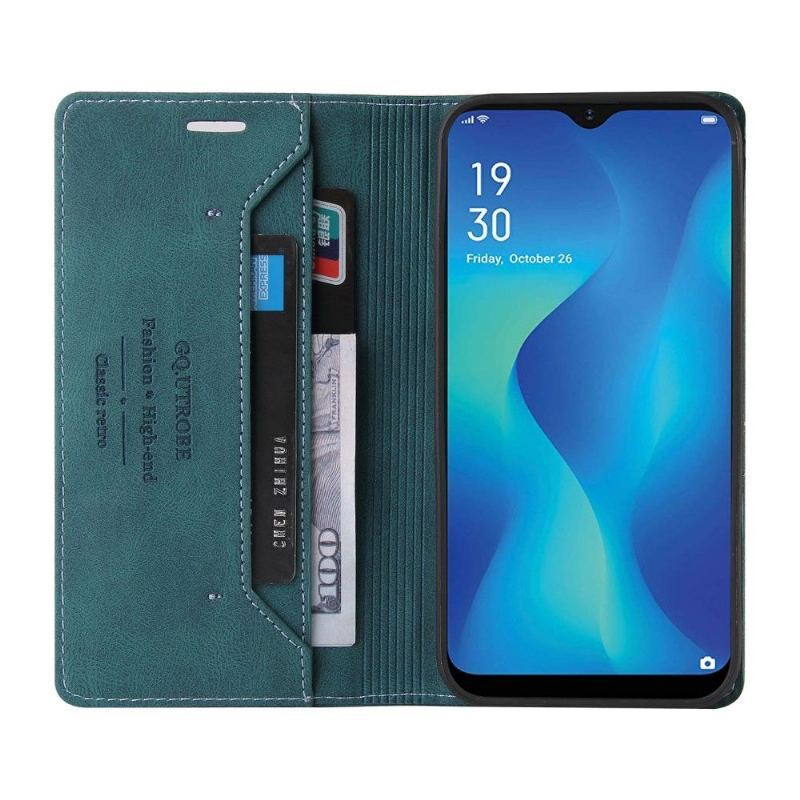 Etui Folio do Samsung Galaxy A22 5G Classic Gq.utrobe Faux Leather Retro