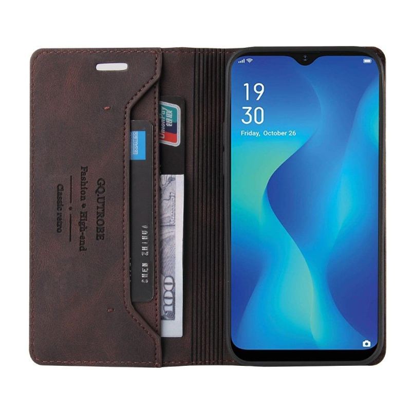 Etui Folio do Samsung Galaxy A22 5G Classic Gq.utrobe Faux Leather Retro