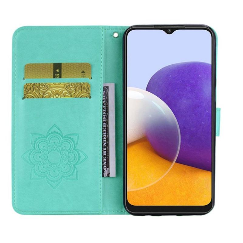 Etui Na Telefon Pokrowce do Samsung Galaxy A22 5G Biznes Wytłaczana Sowa