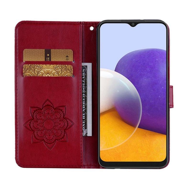 Etui Na Telefon Pokrowce do Samsung Galaxy A22 5G Biznes Wytłaczana Sowa