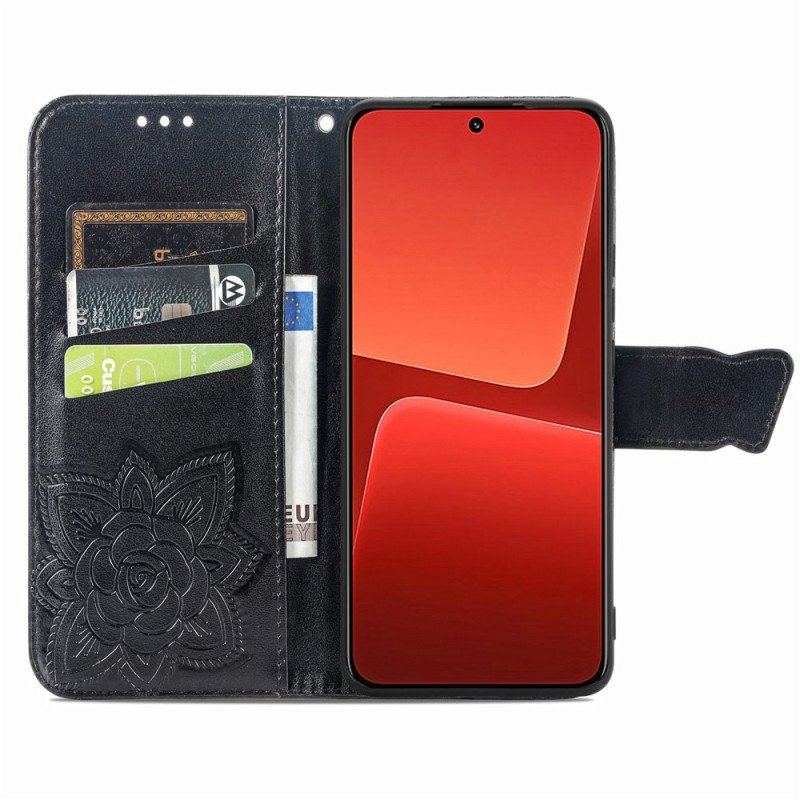 Etui Folio do Xiaomi 13 Barokowy Motyl