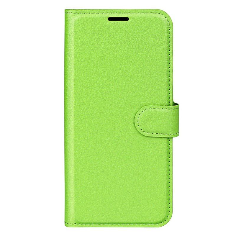 Etui Folio do Xiaomi 13 Klasyczna Sztuczna Skóra Liczi