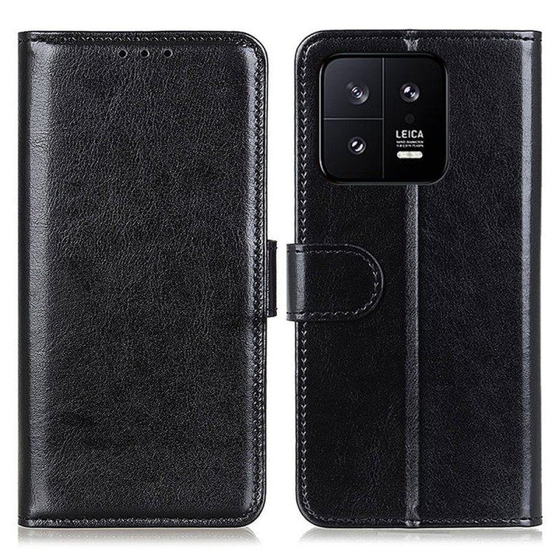 Etui Folio do Xiaomi 13 Sztuczna Skóra Lakierowana