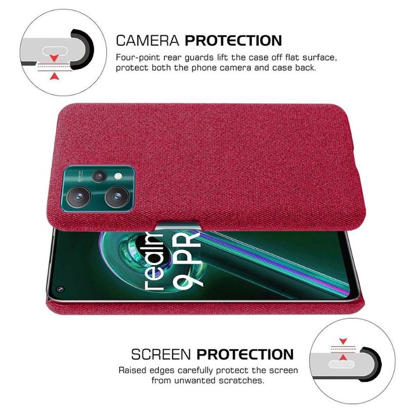 Etui do Realme 9 Pro Biznes Pokrowiec Z Tkaniny