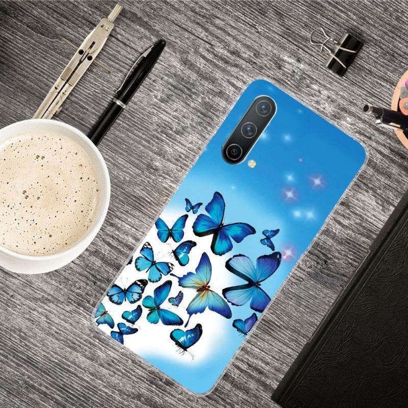 Etui do OnePlus Nord CE 5G Niebieskie Motyle