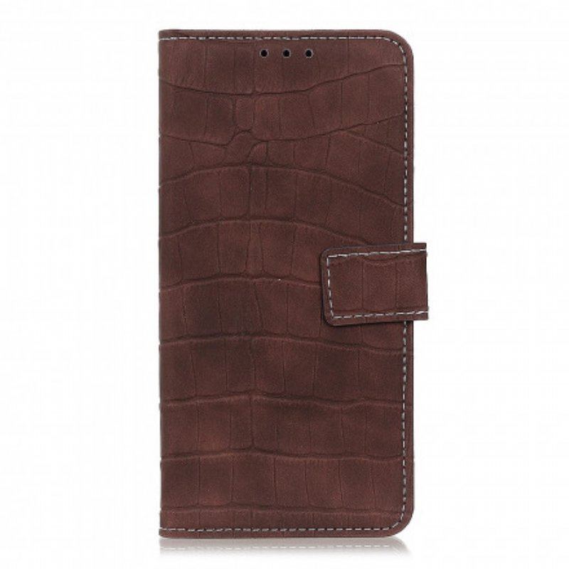 Etui Folio do OnePlus Nord CE 5G Skóra Krokodyla W Stylu Vintage