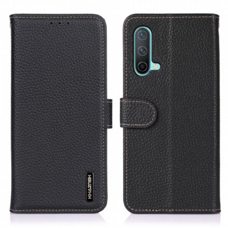 Etui Folio do OnePlus Nord CE 5G Skóra Liczi Khazneh Rfid