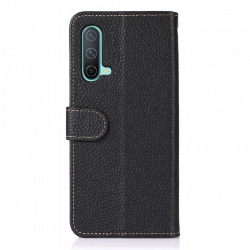 Etui Folio do OnePlus Nord CE 5G Skóra Liczi Khazneh Rfid