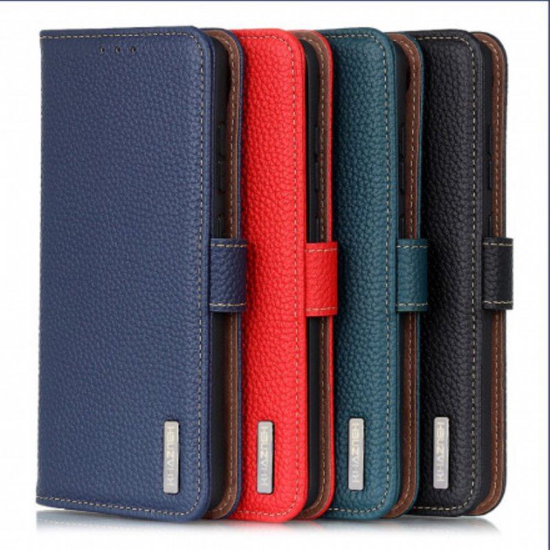 Etui Folio do OnePlus Nord CE 5G Skóra Liczi Khazneh Rfid