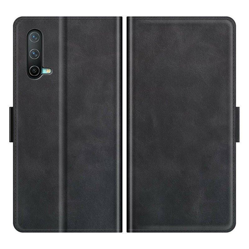 Etui Folio do OnePlus Nord CE 5G Skórzany Futerał Klasyczna Podwójna Klapa