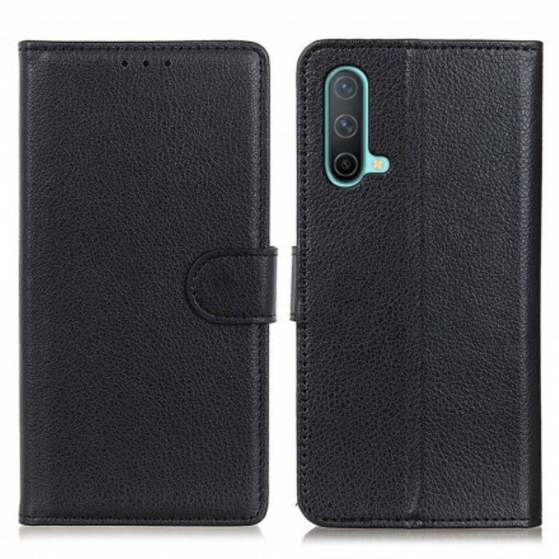 Etui Folio do OnePlus Nord CE 5G Tradycyjna Sztuczna Skóra Liczi