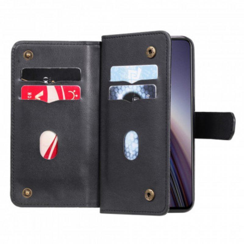 Etui Folio do OnePlus Nord CE 5G Wielofunkcyjny Uchwyt Na 10 Kart