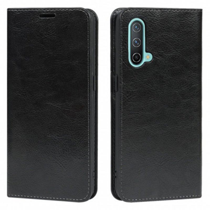 Etui Na Telefon do OnePlus Nord CE 5G Etui Folio Prawdziwa Skóra