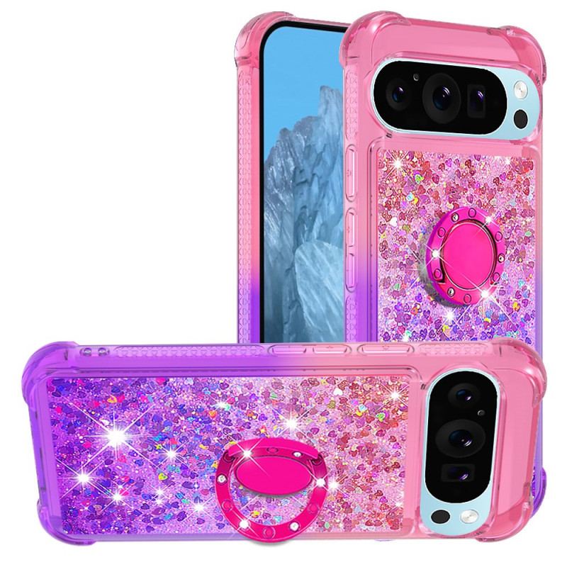 Etui Do Google Pixel 9 Pro Xl Brokatowy Gradientowy Pierścień Wspierający
