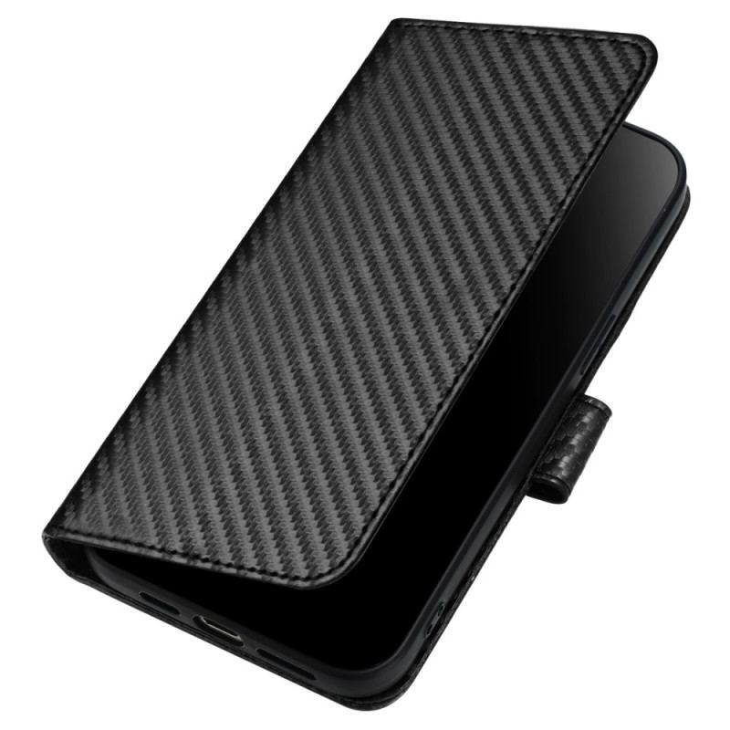 Etui Folio Do Google Pixel 9 Pro Xl Tekstura Włókna Węglowego