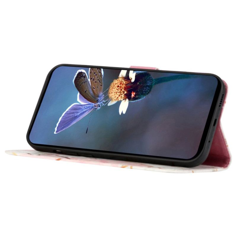 Etui Folio Google Pixel 9 Pro Xl Marmur Z Paskiem Na Ramię Etui Ochronne