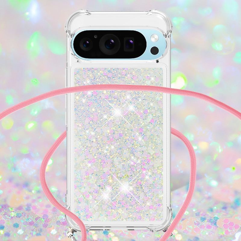 Futerały Google Pixel 9 Pro Xl Etui Na Telefon Cekinowy Sznurek