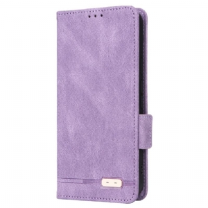 Skórzany Futerał Google Pixel 9 Pro Xl Etui Na Telefon Podwójne Zapięcie Z Efektem Zamszu W Stylu Vintage
