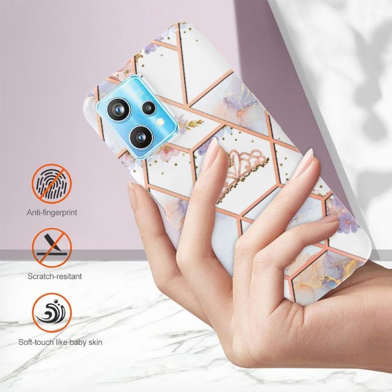 Etui do Realme 9 Pro Plus Biznes Marmur I Korona