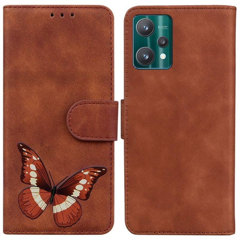 Etui Folio do Realme 9 Pro Plus Classic Etui Ochronne Kolorowa Ochrona Motyla