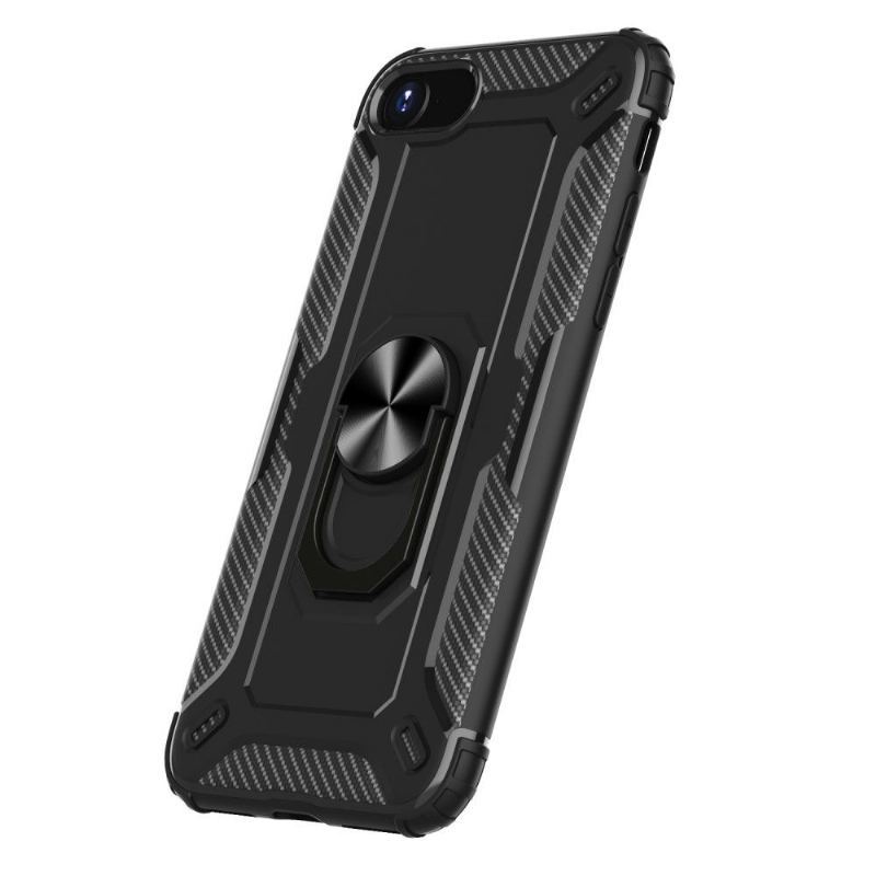 Etui do iPhone SE 2022 Carbon Look Pierścień