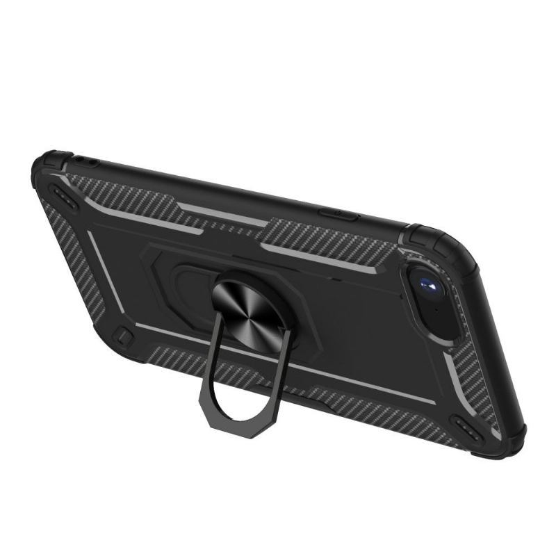 Etui do iPhone SE 2022 Carbon Look Pierścień