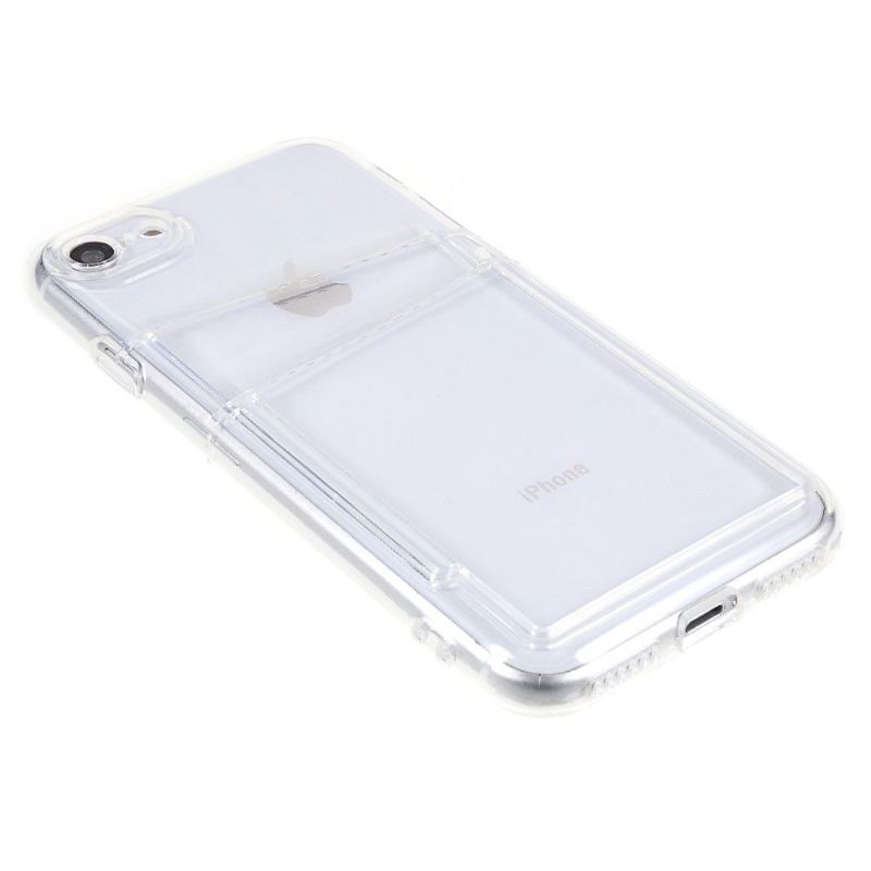 Etui do iPhone SE 2022 Przezroczysty Uchwyt Na Karty