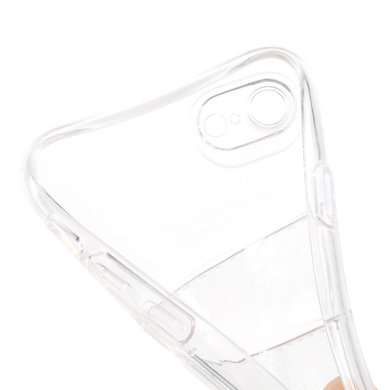 Etui do iPhone SE 2022 Przezroczysty Uchwyt Na Karty