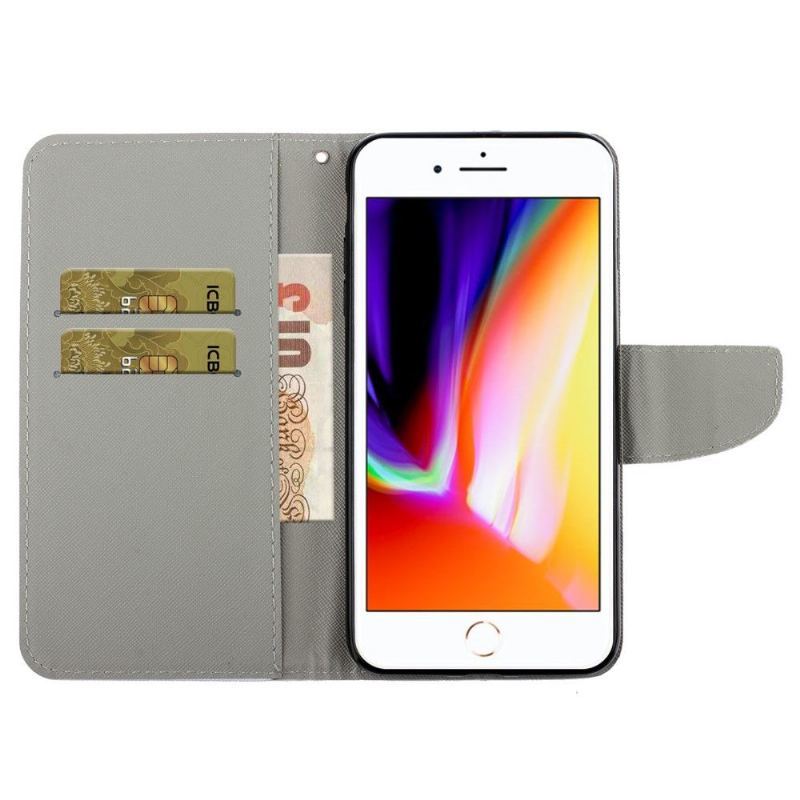 Etui Folio do iPhone SE 2022 Classic Kwitnące Gałęzie