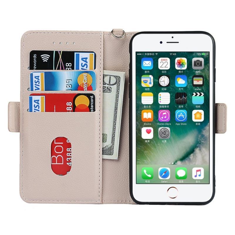 Etui Folio do iPhone SE 2022 Kwiatowe Serce