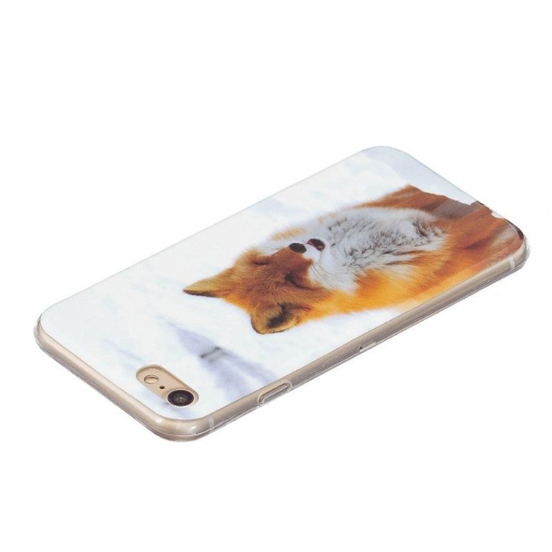 Futerały do iPhone SE 2022 Fluorescencyjny Lis Czerwony
