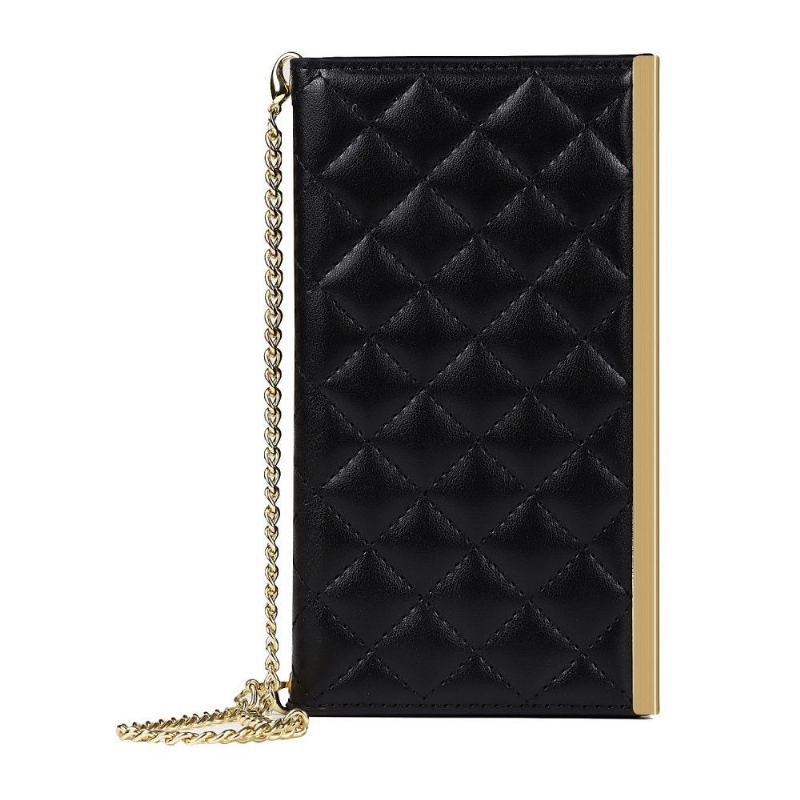 Skórzany Futerał do iPhone SE 2022 Anti-fall Glam Pikowana