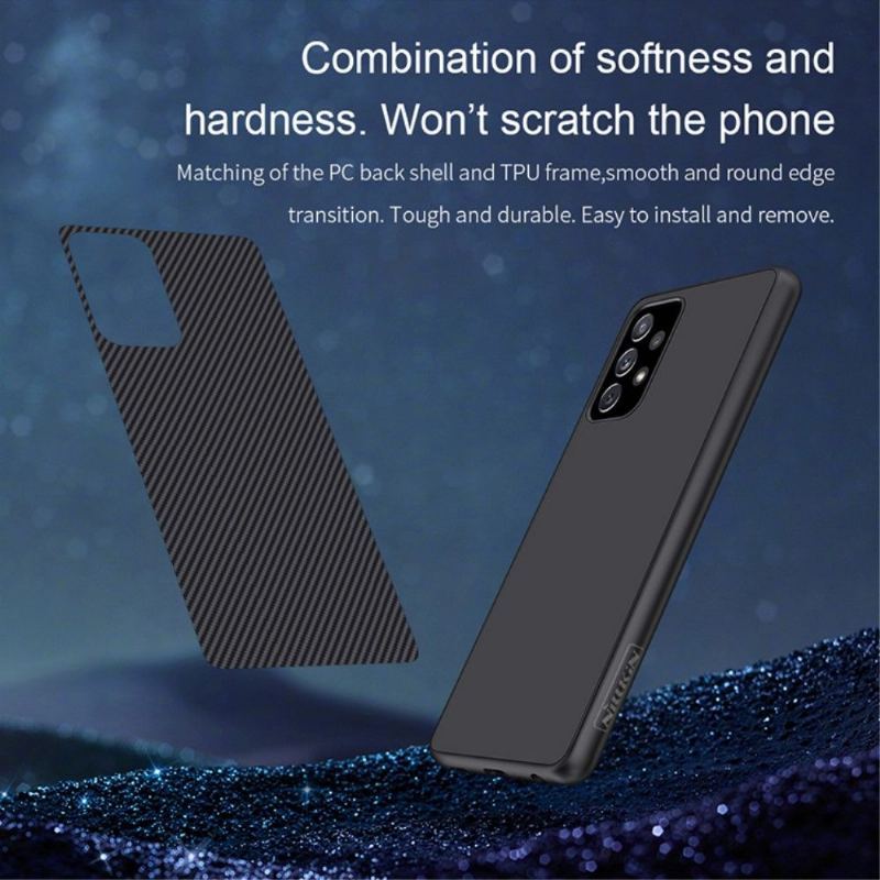 Etui do Samsung Galaxy A72 4G / A72 5G Włókno Syntetyczne