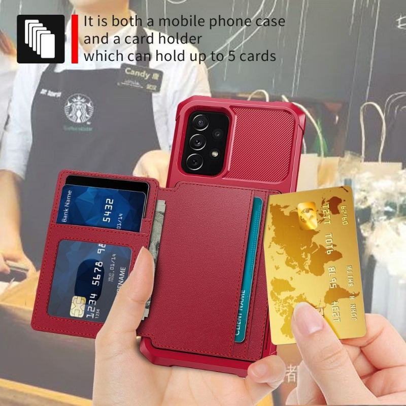 Etui Folio do Samsung Galaxy A72 4G / A72 5G Classic Chroń Posiadacz Karty