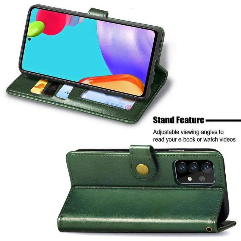 Etui Folio do Samsung Galaxy A72 4G / A72 5G Obrzeża Indila Etui Na Karty Ze Sztucznej Skóry