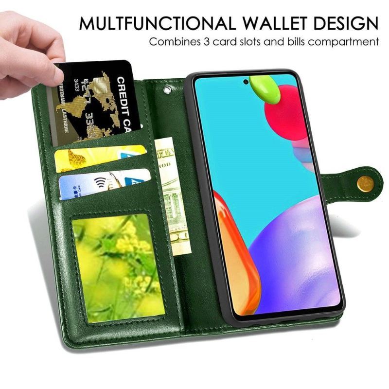 Etui Folio do Samsung Galaxy A72 4G / A72 5G Obrzeża Indila Etui Na Karty Ze Sztucznej Skóry