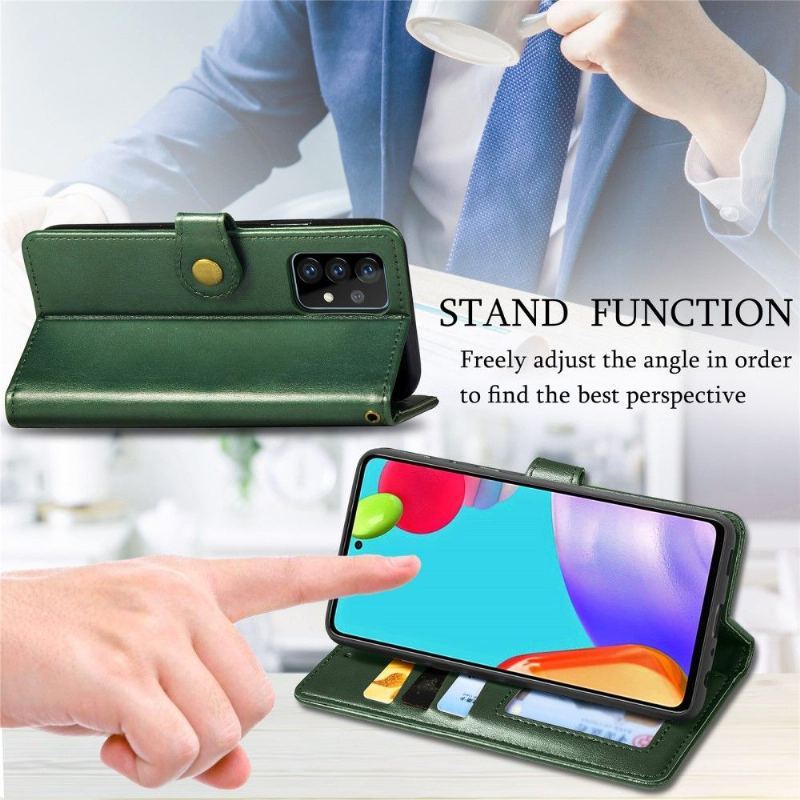 Etui Folio do Samsung Galaxy A72 4G / A72 5G Obrzeża Indila Etui Na Karty Ze Sztucznej Skóry