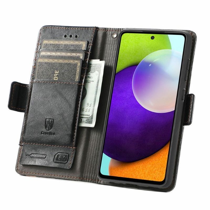 Etui Folio do Samsung Galaxy A72 4G / A72 5G Skórzany Futerał Odwróć Biznes
