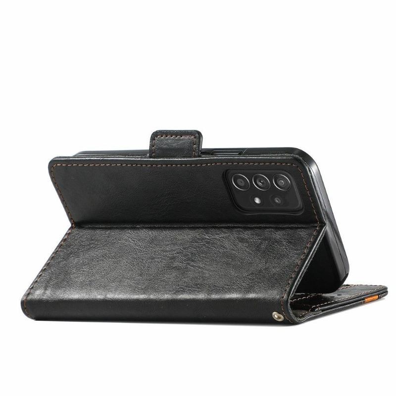 Etui Folio do Samsung Galaxy A72 4G / A72 5G Skórzany Futerał Odwróć Biznes
